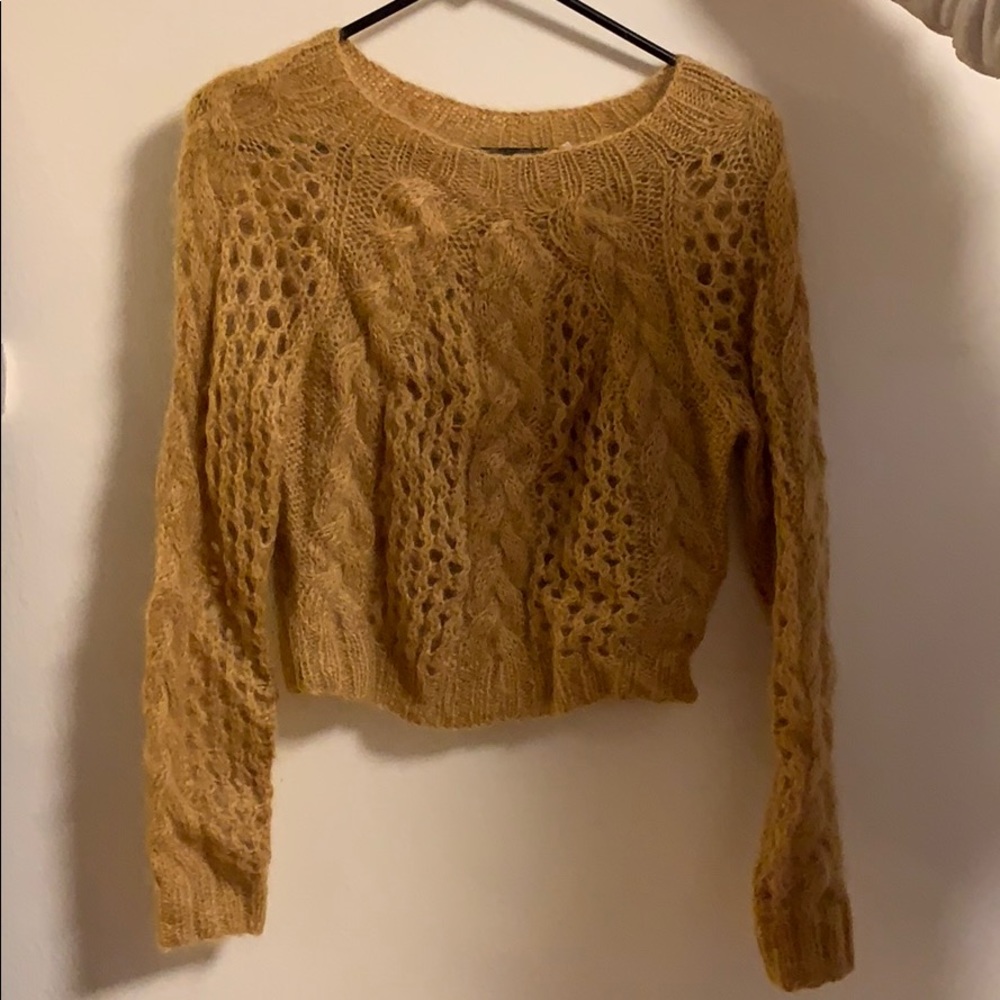 mohair crotchet sweater